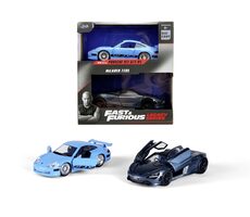 Jada Fast and Furious Doppelpack: Brians Porsche 996 GT3 RS und Shaws McLaren / 1:32 / Welle 1/2 / ab 8 Jahren
