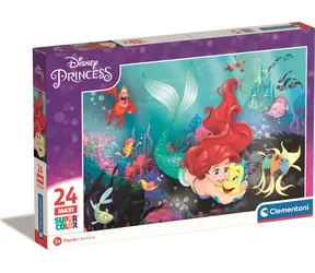 Clementoni PUZZLE Disney Prinzessinnen: Die kleine Meerjungfrau MAXI / 24 Teile / ab 3 Jahren 