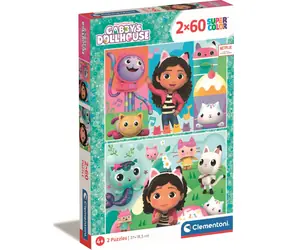 Clementoni PUZZLE Gabinas Zauberhaus / 2x60 Teile / ab 4 Jahren