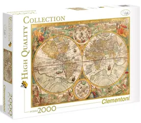 Clementoni Puzzle Historische Weltkarte / 2000 Teile / ab 14 Jahren