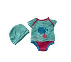 PLEJO Puppenkleidung grün 40-43 cm / ab 3 Jahren