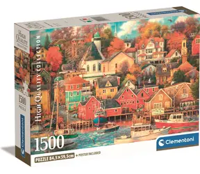 Clementoni PUZZLE Harbor of Good Times / 1500 Teile / ab 14 Jahren