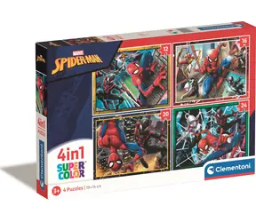 Clementoni Puzzle Spiderman 4in1 / 12+16+20+24 Teile / ab 3 Jahren