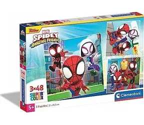 Clementoni PUZZLE Spidey und seine tollen Freunde / 3x48 Teile / ab 5 Jahren