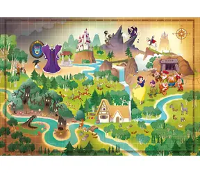 Clementoni PUZZLE Story Maps: Schneewittchen / 1000 Teile / ab 14 Jahren