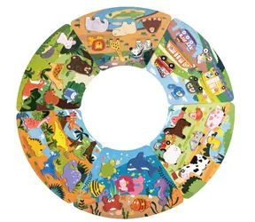 2Kids Toys Holzpuzzle, kreisförmig, 6-in-1-Verbindungselemente / ab 18 Monaten