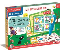 Clementoni Lernspiel: Mein interaktiver Stift - 500 Quizfragen - Tiere / Spieleranzahl: 2-4 / Spieldauer: 20 Minuten / ab 3 Jahren