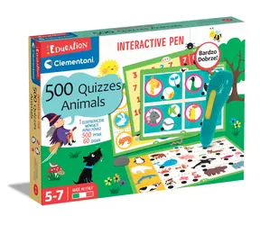 Clementoni Lernspiel: Mein interaktiver Stift - 500 Quizfragen - Tiere / Spieleranzahl: 2-4 / Spieldauer: 20 Minuten / ab 3 Jahren
