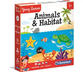 Clementoni Young Learner: Tiere und Umwelt / 6x3 Teile / ab 3 Jahren