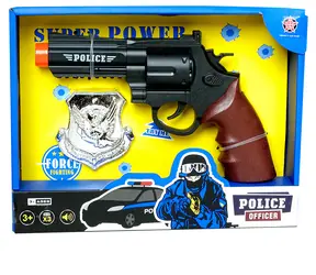 PLEJO Polizeipistole mit Abzeichen / ab 3 Jahren