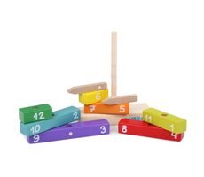 CUBIKA 14354 Uhr mit Magnetzeigern - Holzpuzzle / 10 Teile / ab 3 Jahren