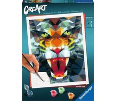 Ravensburger 235148 CreArt Polygon Tiger / Alter ab: 12 Jahren / Version: FI/DA/SV/IS/NO/CS/SK/EN