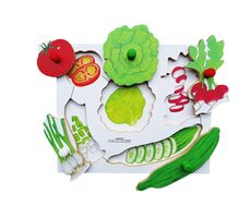 Just Jigsaws 154 Schälen und Schneiden von Gemüse 5 - Holzpuzzle / 6 Teile / ab 3 Jahren