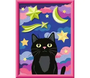 Ravensburger 120232667 CreArt Schwarze Katze (mit Gipsform) / Alter ab: 9 Jahren / Version: international