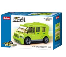 Sluban Power Bricks M38-B1067H Rückzieh-Elektrofahrzeug Nr. 8 / Anzahl der Teile: 59 / ab 6 Jahren
