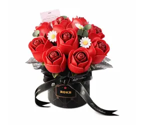 Robotime 3D-Puzzle: Strauß roter Rosen