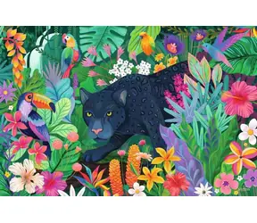 Ravensburger 120017486 Panther im blühenden Dschungel, 3000 Teile / ab 14 Jahren / Version: international