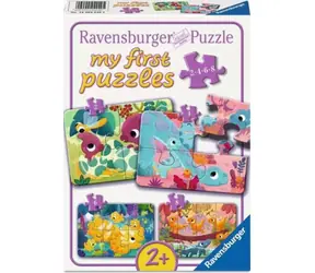 Ravensburger 120042495 Mein erstes Puzzle: Niedliche Dinosaurier, 2/4/6/8 Teile / ab 2 Jahren / Version: International