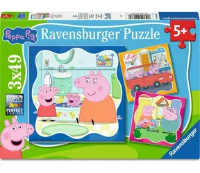 Ravensburger 120042884 Peppa Pig 3x49 Teile / Alter ab: 5 Jahren / Version: International