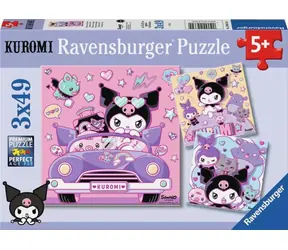 Ravensburger 120043324 Kuromi 3x49 Teile / Alter ab: 5 Jahren / Version: International