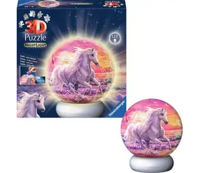 Ravensburger 120080541 Puzzle-Ball Pferde (Nachtausgabe) / 72 Teile / Alter ab: 6 Jahren / Version: International 