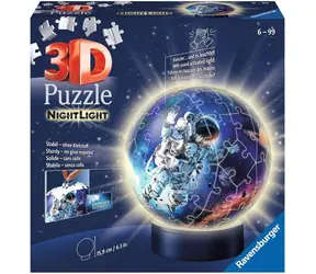 Ravensburger 120080589 Puzzle-Ball Astronauten im Weltraum (Nachtausgabe) / 72 Teile / Alter ab: 6 Jahren / Version: International 