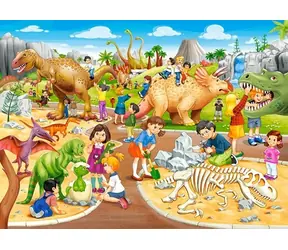 Castorland 070046 Puzzle Dinosaurierpark / 70 Teile / ab 5 Jahren