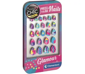 Clementoni Crazy CHIC Beauty: Glamouröse Press & Go Nägel / ab 6 Jahren