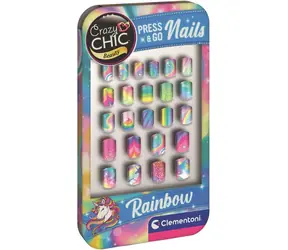 Clementoni Crazy CHIC Beauty: Press & Go Nails Rainbow / ab 6 Jahren