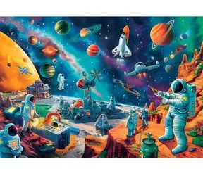 Clementoni 25036 Puzzle Weltraumcrew, 104 Teile / ab 6 Jahren