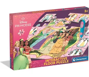 Clementoni Bodenpuzzle mit interaktivem Stift Prinzessinnen 24 Teile / ab 3 Jahren