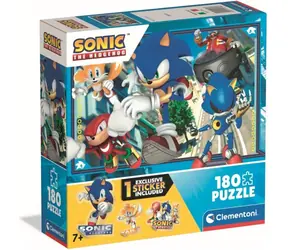 Clementoni 29798 Puzzle Sonic the Hedgehog: Fertig, 180 Teile / ab 7 Jahren