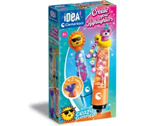 Clementoni IDEA Kreatives Textmarker-Bastelset Sommer / ab 6 Jahren