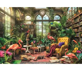 Clementoni 39936 Puzzle Bibliothek im Gewächshaus 1000 Teile