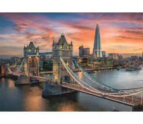 Clementoni 31715 Puzzle London in der Abenddämmerung, 1500 Teile