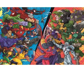 Clementoni 25061 Puzzle MARVEL: Helden gegen Schurken, 104 Teile / ab 6 Jahren