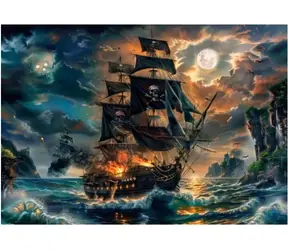 Clementoni 21738 Puzzle Piraten der verfluchten Meere, 300 Teile / ab 9 Jahren