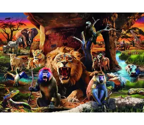 Clementoni 31722 Puzzle Tierbegegnung 1500 Teile / ab 10 Jahren