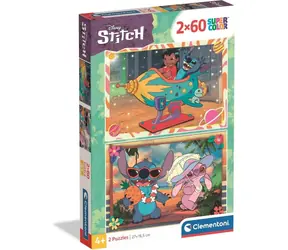 Clementoni 24822 Puzzle Stitch: Hawaiian Fun 2x60 Teile / ab 5 Jahren