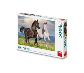 Dino Puzzle Pferde verliebt / 500 Teile / ab 10 Jahren