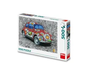 Dino Puzzle Bemalter VW Käfer / 500 Teile / ab 10 Jahren
