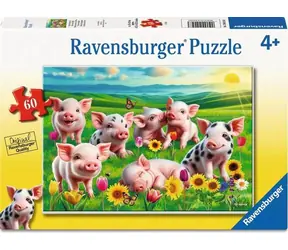 Ravensburger 120042563 Puzzle „Niedliches Ferkel“ / 60 Teile / ab 4 Jahren 