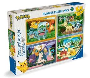 Ravensburger 120042860 Pokémon -Puzzle / 4 x 100 Teile / ab 5 Jahren 