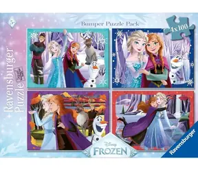 Ravensburger 120043188 Puzzle Disney: Die Eiskönigin / 4x100 Teile / ab 5 Jahren 