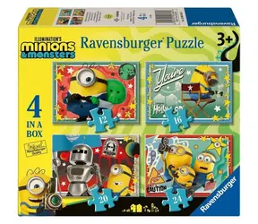 Ravensburger 120043485 Minions 3 Puzzle 4 in 1 / ab 3 Jahren