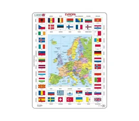 Dino Europakarte / Flaggen / 70 Stück / ab 4 Jahren