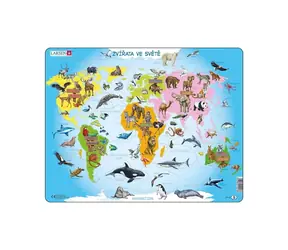 Dino Puzzle Tiere der Welt / 28 Teile / ab 4 Jahren
