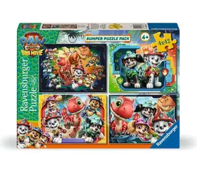 Ravensburger 120043676 Paw Patrol: Der Dinosaurierfilm / 4 x 42 Teile / ab 4 Jahren 