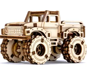 Wooden City 3D-Puzzle Superfast Monster Truck 4 / ab 8 Jahren