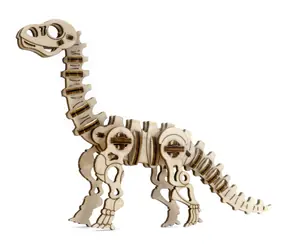 3D-Puzzle „Wooden City“ mit Diplodocus-Motiv, 50 Teile / ab 8 Jahren